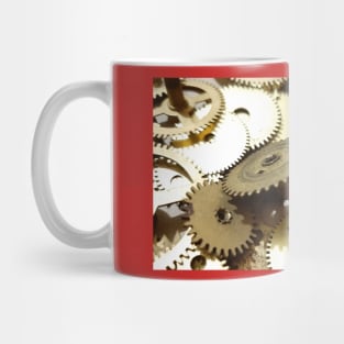 Steampunk, engineering, technology, abstract,  mechanical, abstract, futuristic, gears, background, industrial Mug